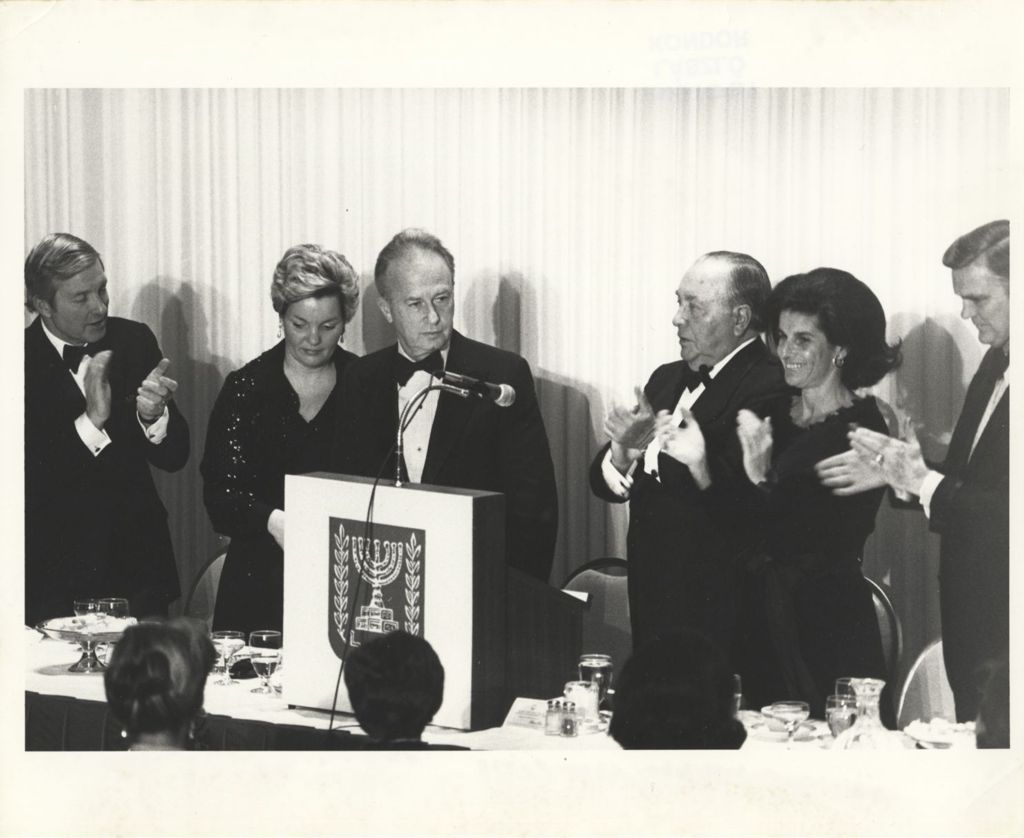 Chicago visit of Israeli Prime Minister Yitzhak Rabin
