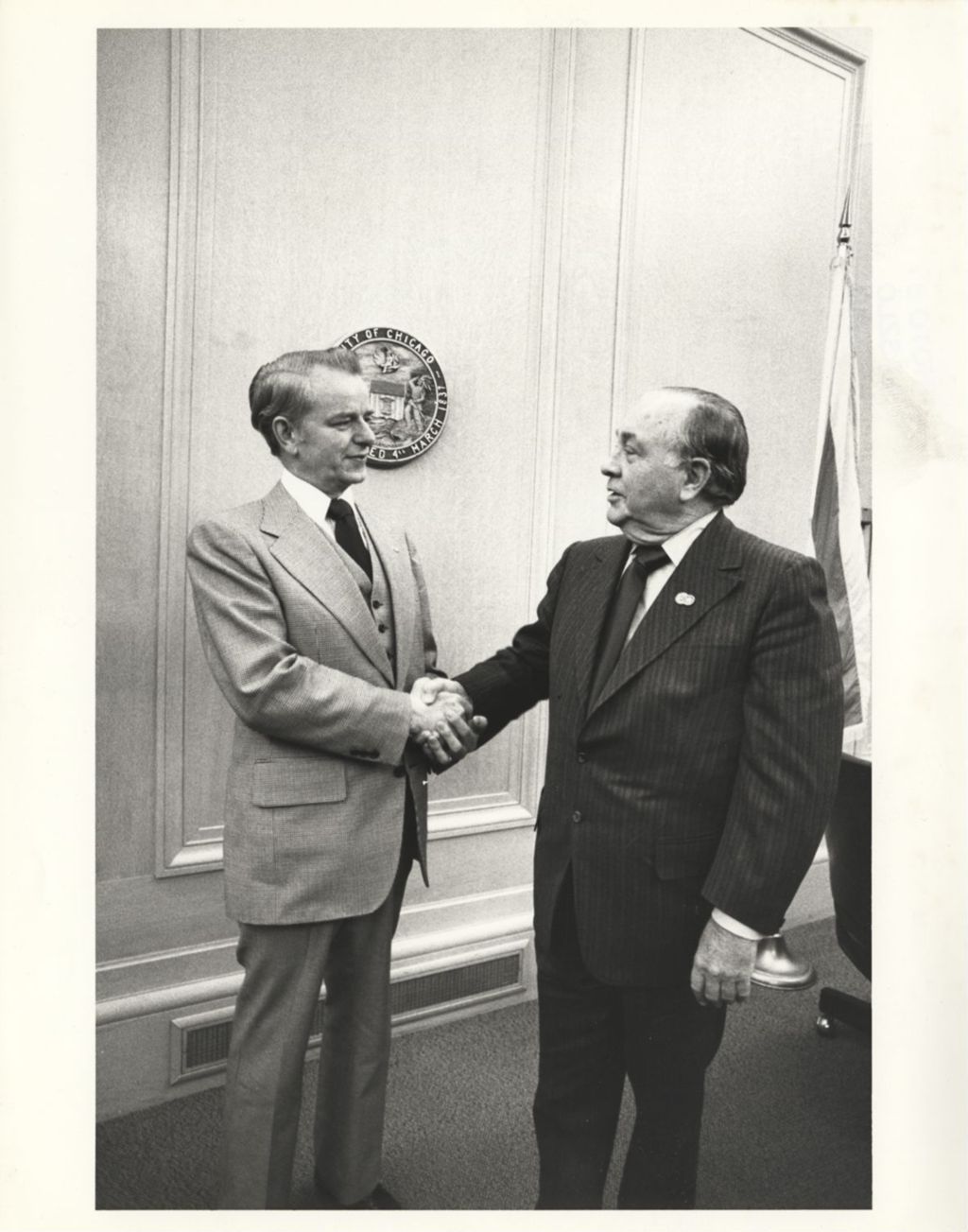 Miniature of Robert Byrd with Richard J. Daley