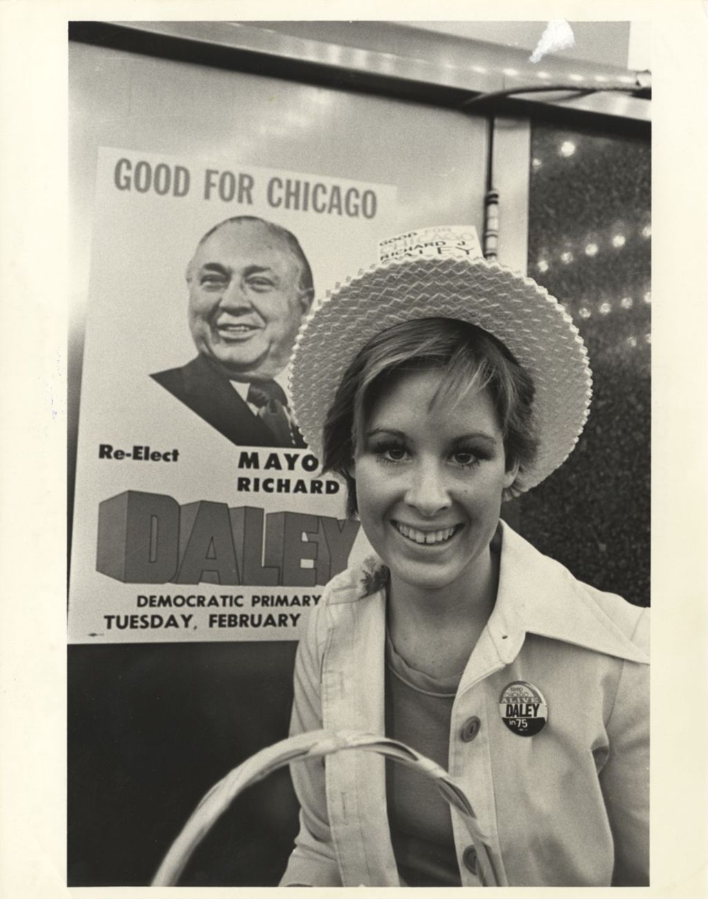 Miniature of Kathy Byrne at Daley election campaign headquarters