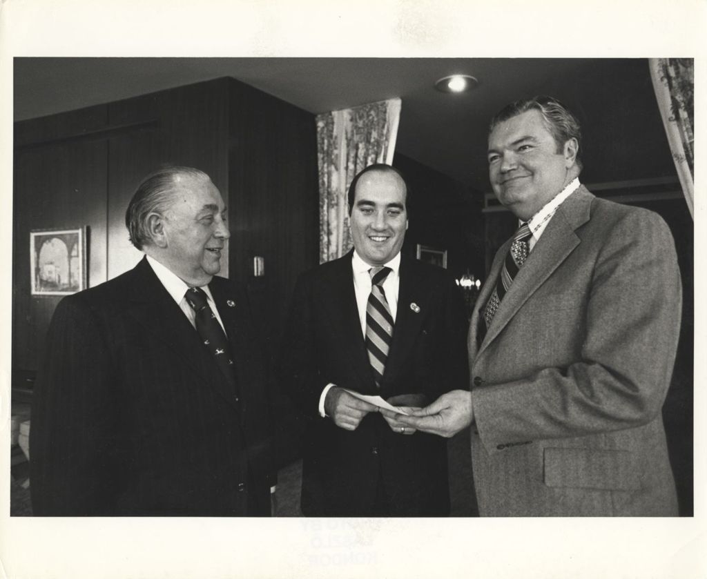 William M. Daley and Richard J. Daley with a judge