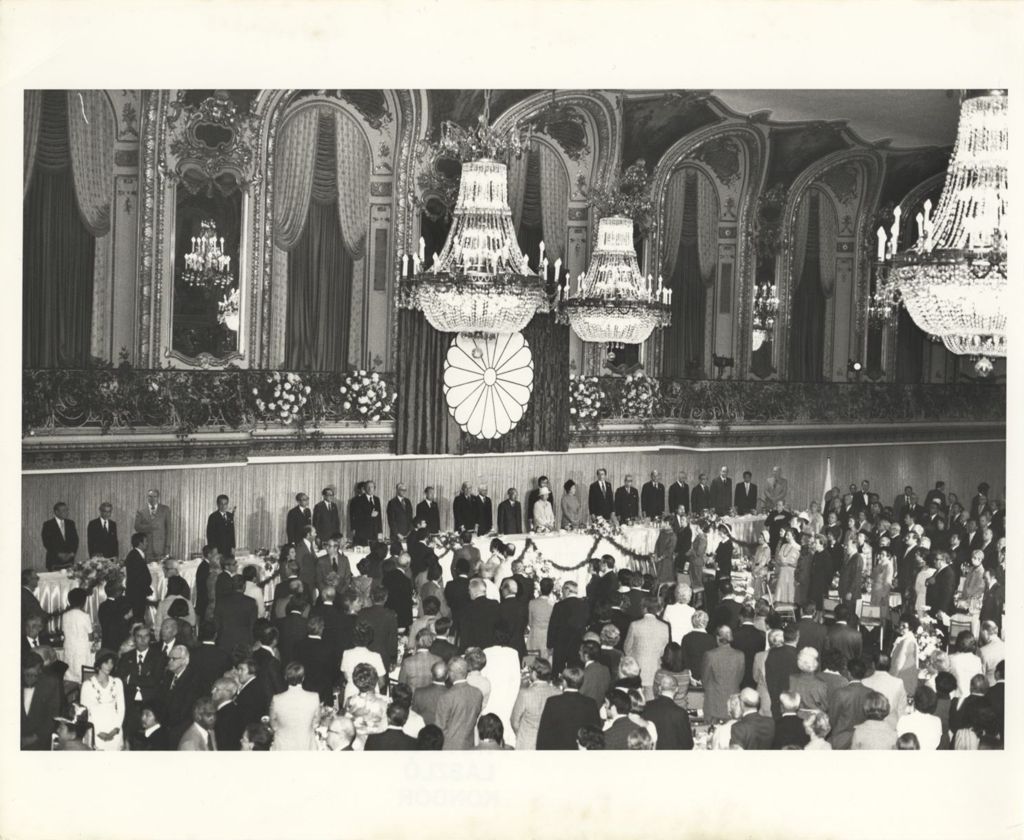 Banquet honoring Emperor Hirohito