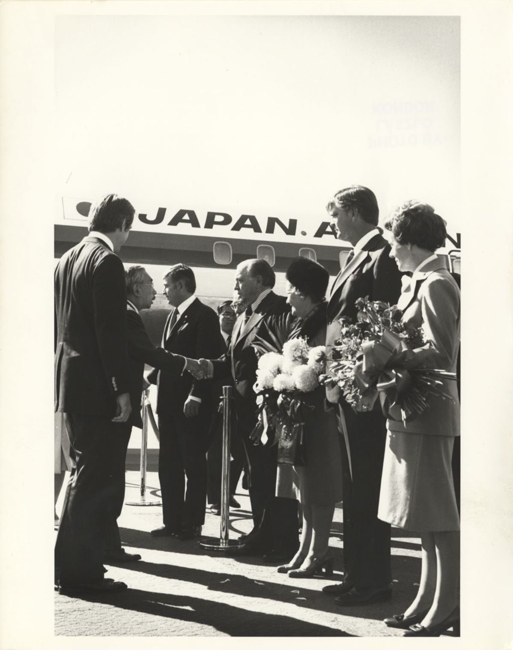 Emperor Hirohito of Japan visits Chicago