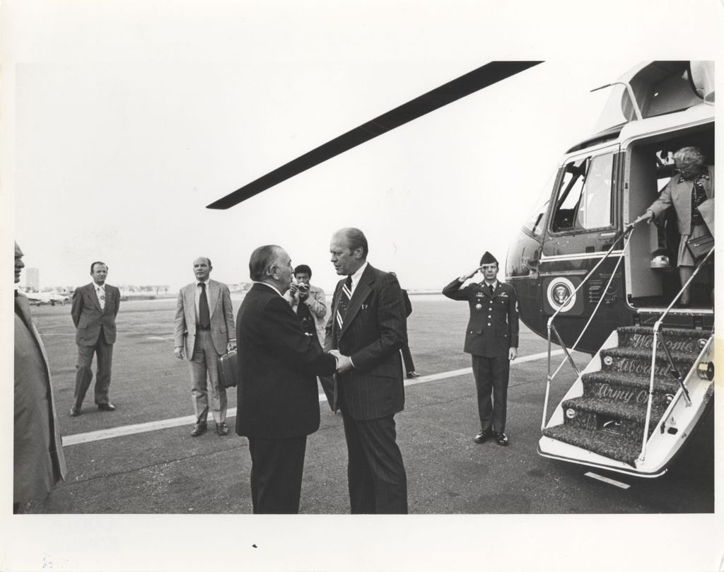President Gerald Ford visits Chicago