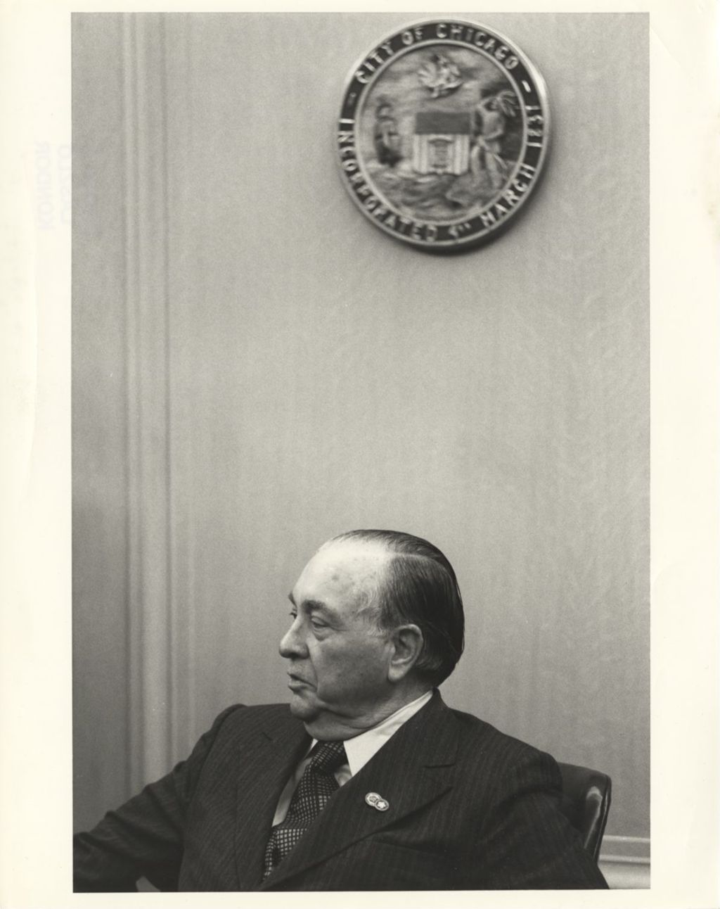 Richard J. Daley in his office