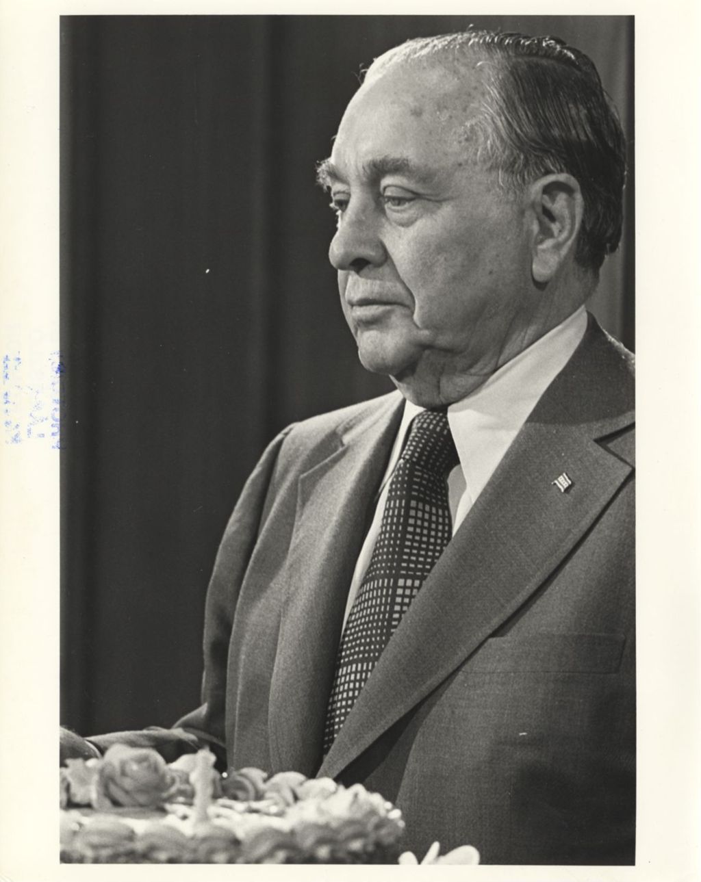Miniature of Richard J. Daley with a cake