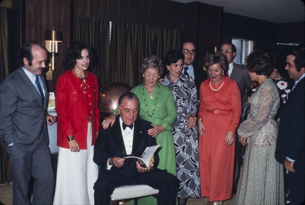 Richard J. Daley's 72nd birthday party