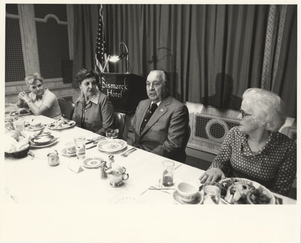 Richard J. Daley at breakfast event on his last day of life