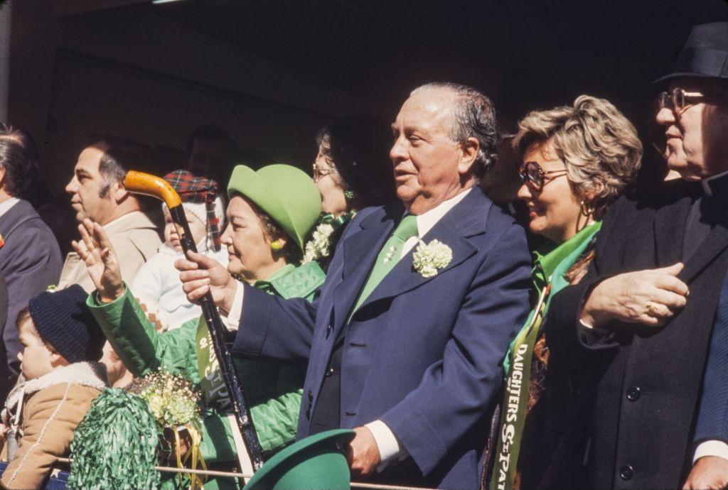 Miniature of St. Patrick's Day parade, Eleanor and Richard J. Daley