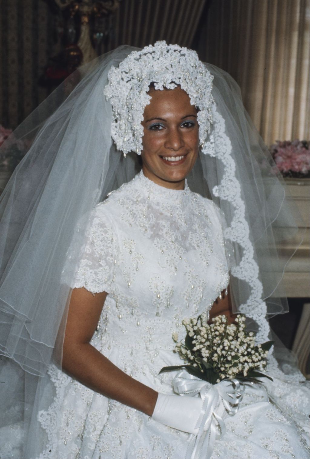 Mary Lou Briatta on the day of her wedding to John Daley