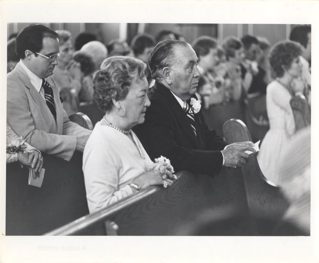 Miniature of Eleanor and Richard J. Daley at John Daley's wedding