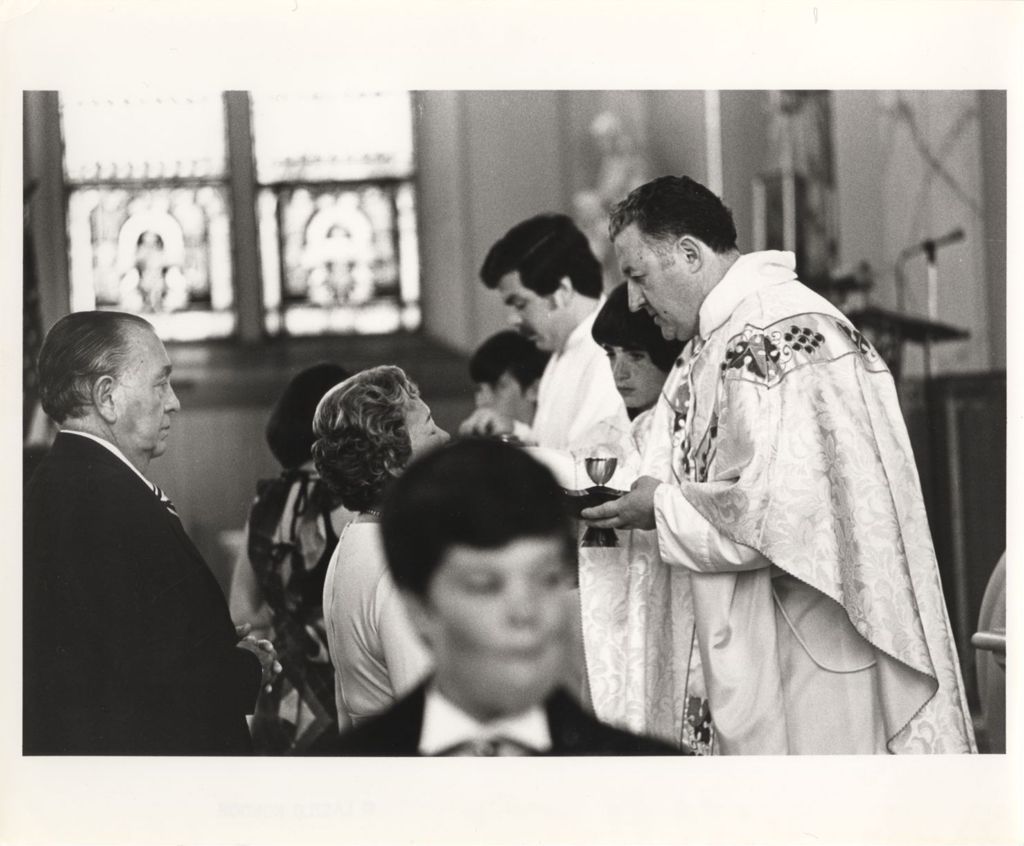 Miniature of Eleanor and Richard J. Daley at John Daley's wedding