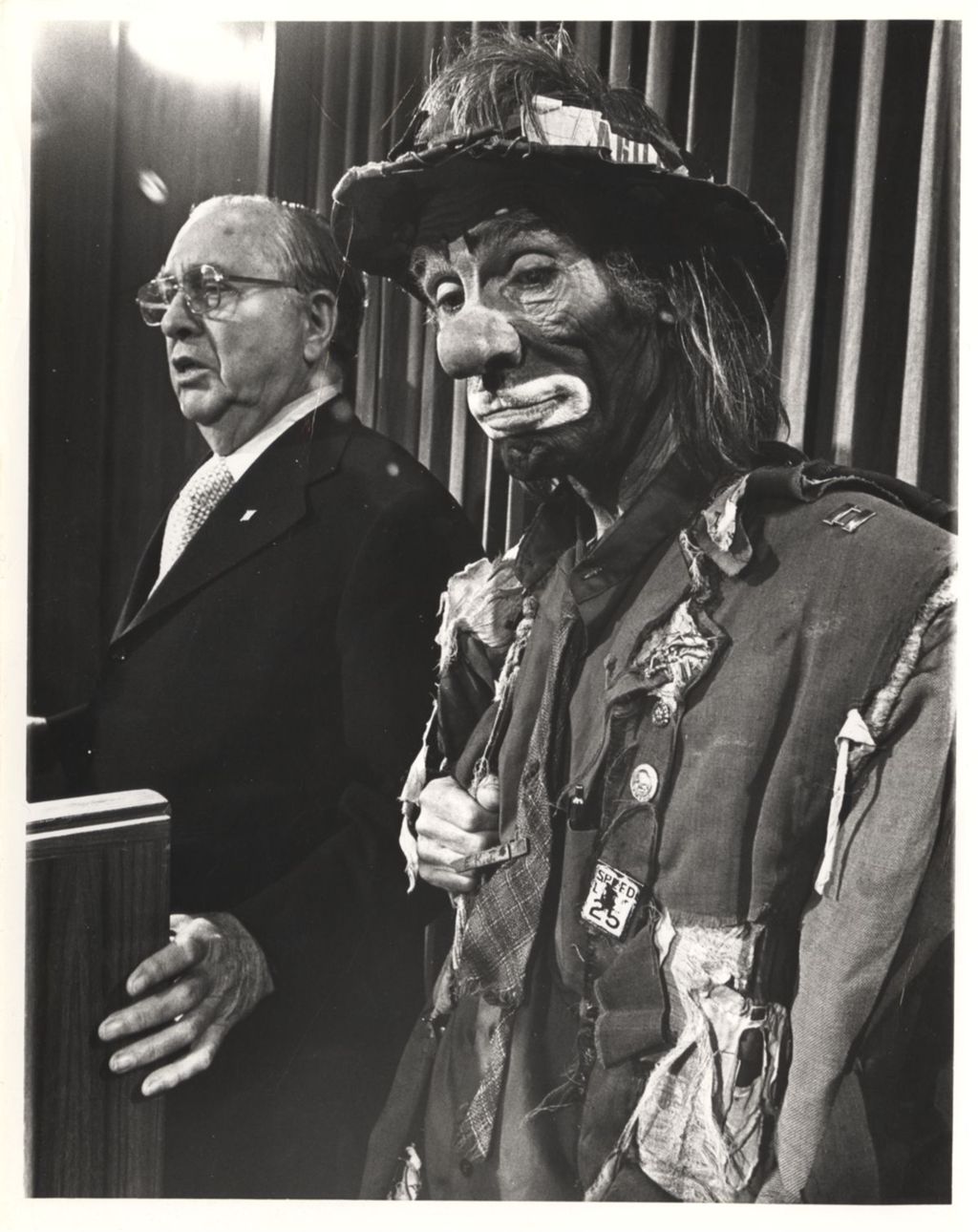 Miniature of Richard J. Daley and clown Emmett Kelly