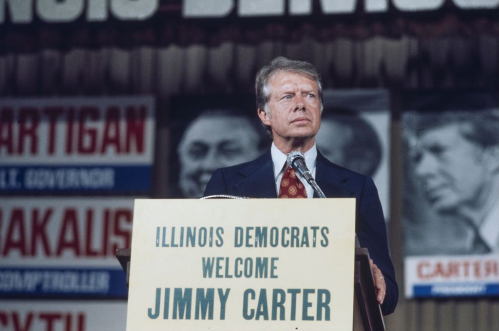 Jimmy Carter at the Illinois Democratic Convention
