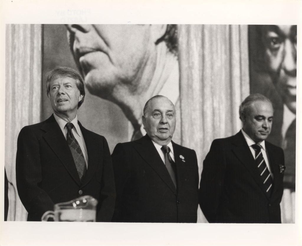 Jimmy Carter, Richard J. Daley, and Robert Strauss