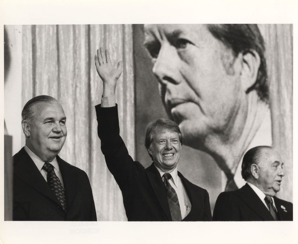 Michael Howlett with Presidential candidate Jimmy Carter