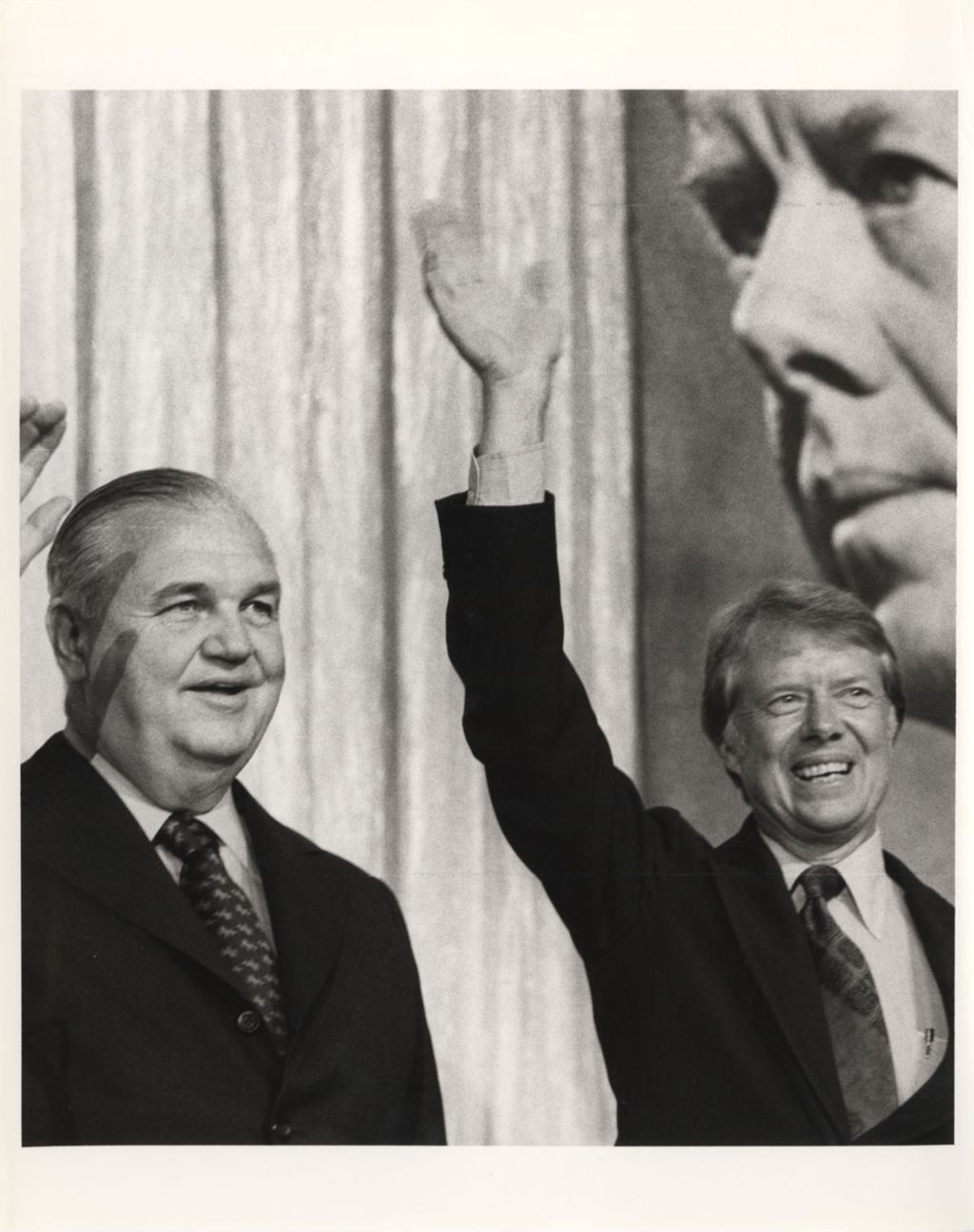 Miniature of Michael J. Howlett with Presidential candidate Jimmy Carter