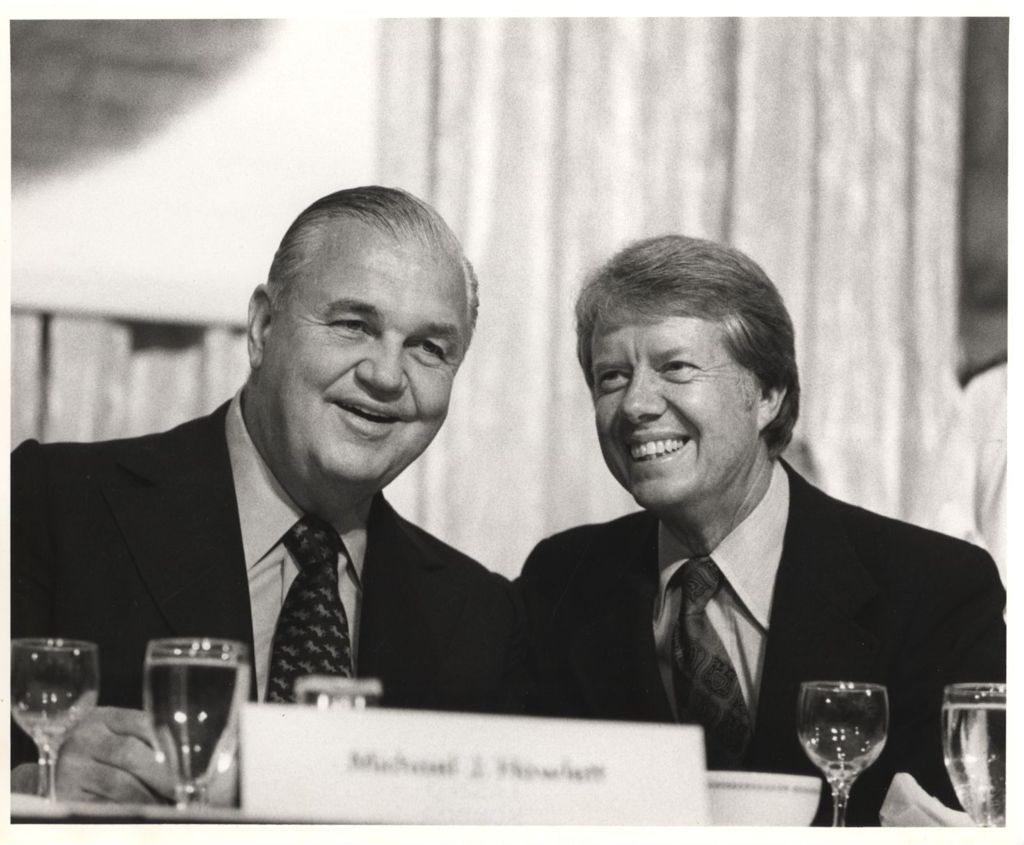 Michael J. Howlett with Presidential candidate Jimmy Carter