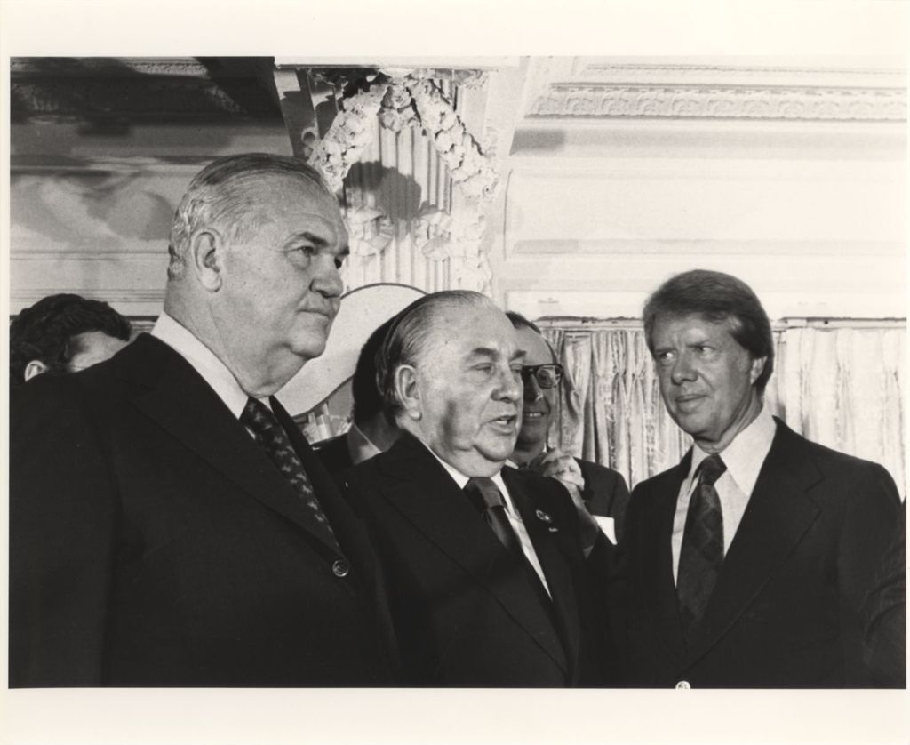 Miniature of Michael J. Howlett, Mayor Richard J. Daley and Jimmy Carter