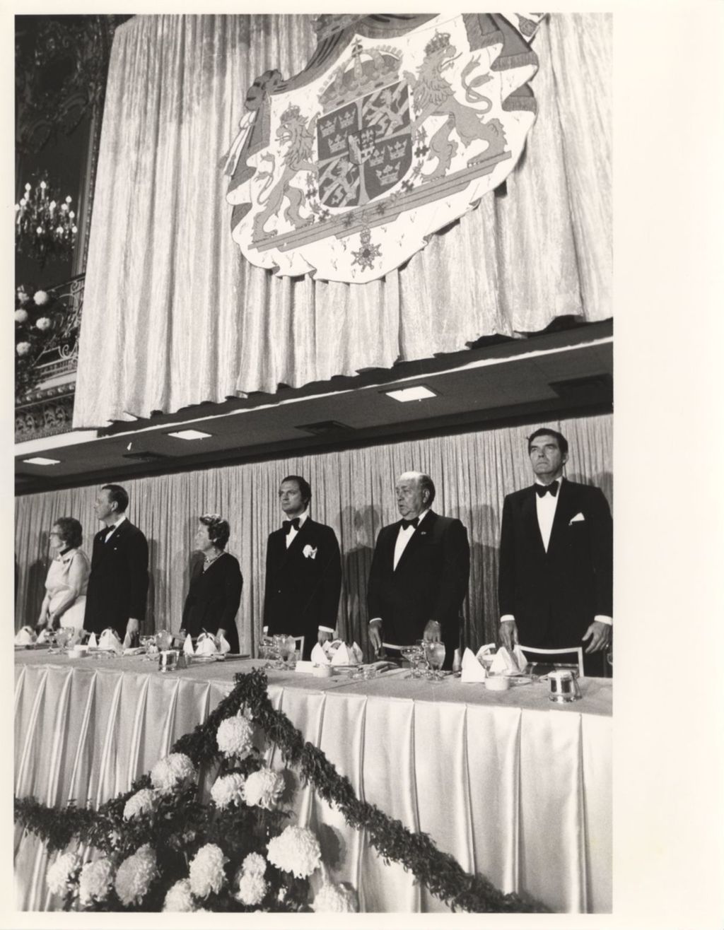 Miniature of Banquet honoring King Carl XVI Gustaf of Sweden