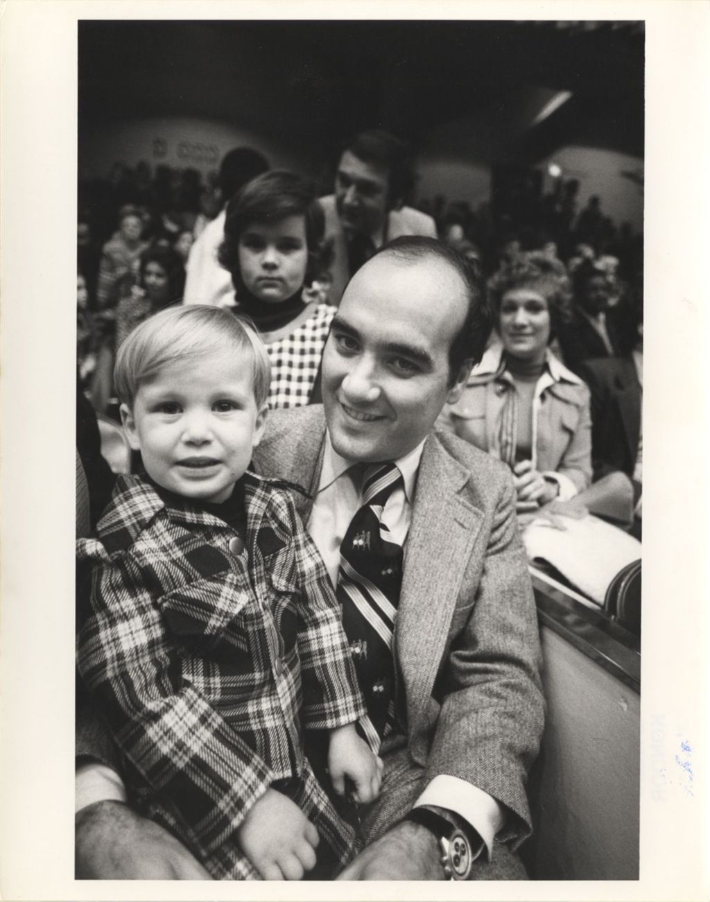 William Daley and son at the 11th Ward Regular Democratic Organization Family Circus