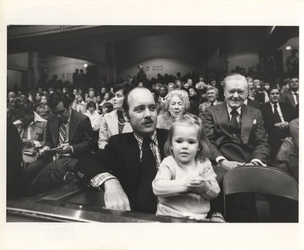 Miniature of Michael Daley and daughter at the 11th Ward Democratic Organization Family Circus