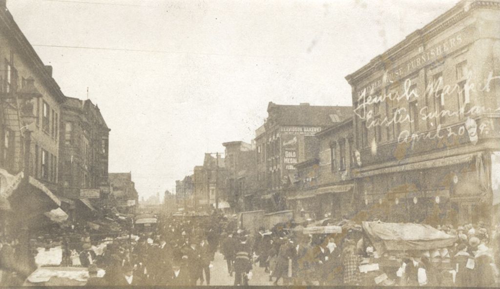 Miniature of Maxwell street crowd on Easter Sunday