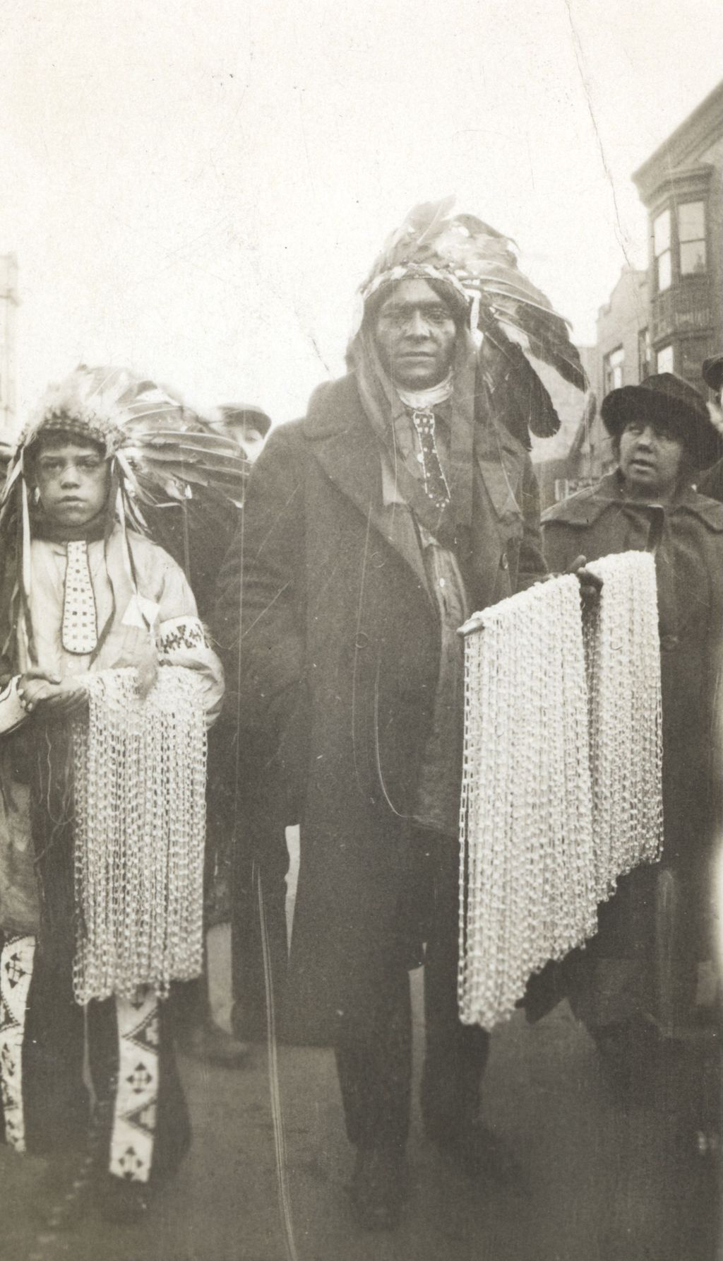 Miniature of American Indians selling beads on Maxwell Street