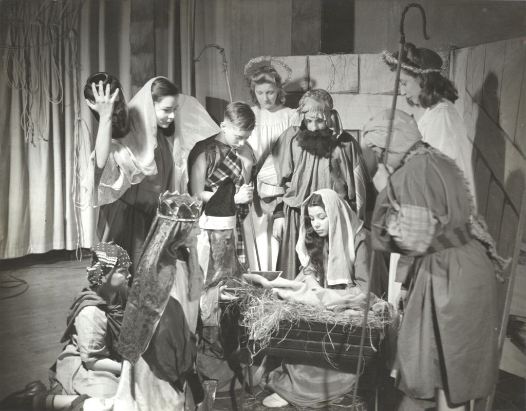 Miniature of Nativity Scene, Christmas Pageant