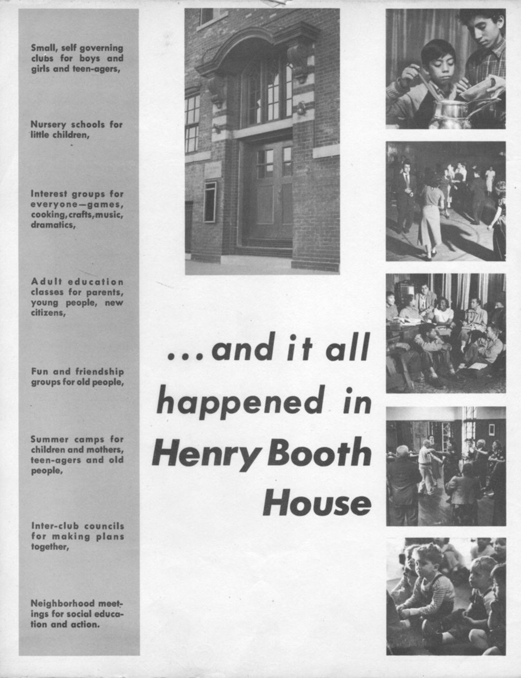 Henry Booth House flyer