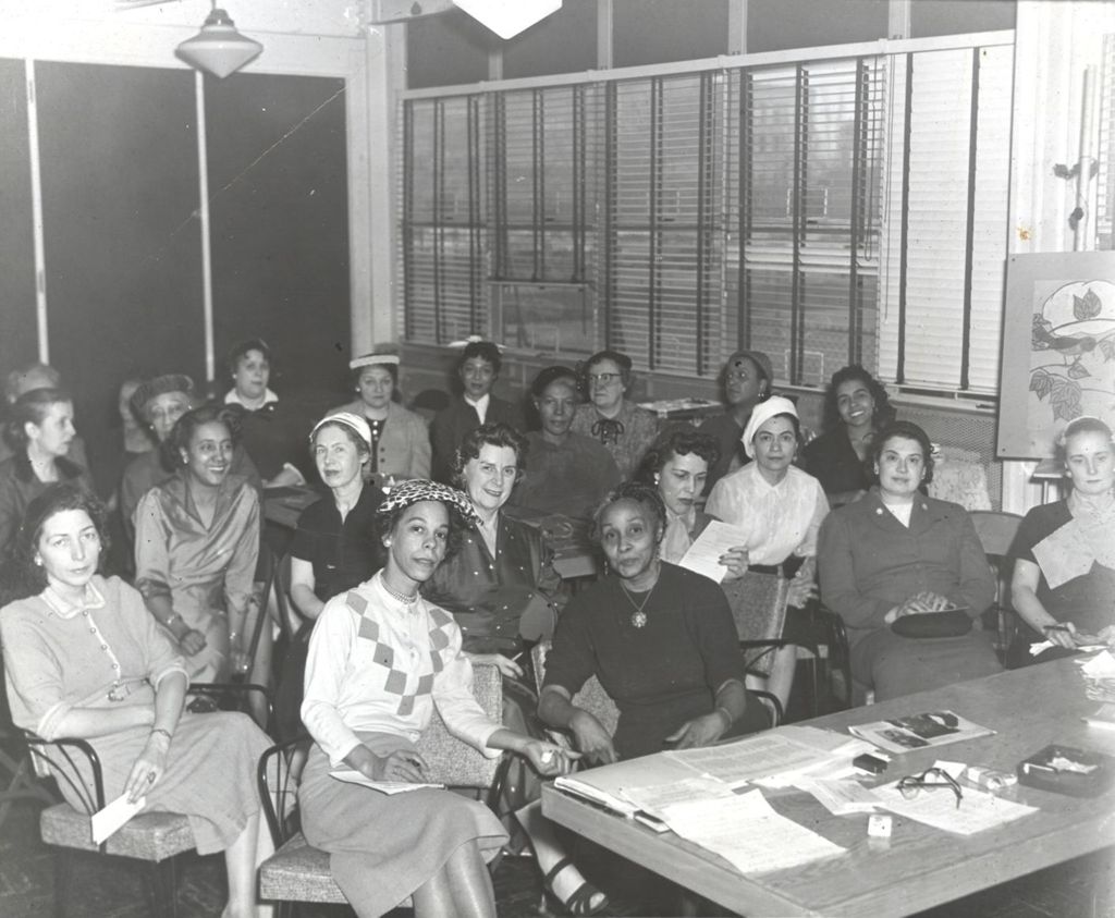 Miniature of Group of women in a classroom