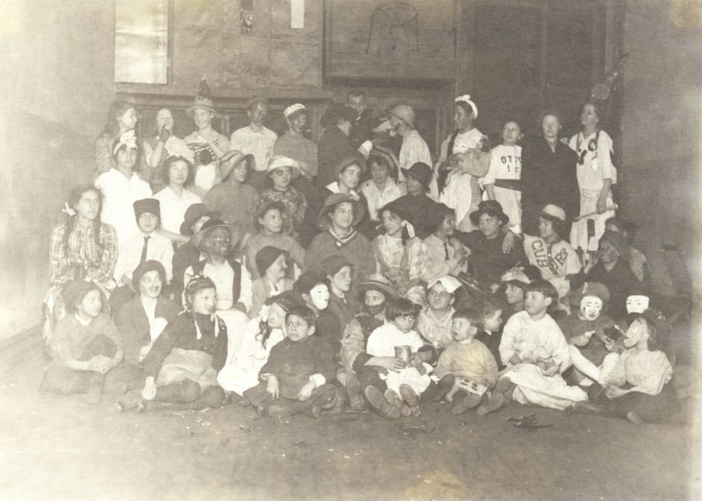 Miniature of Group at a Masquerade Party