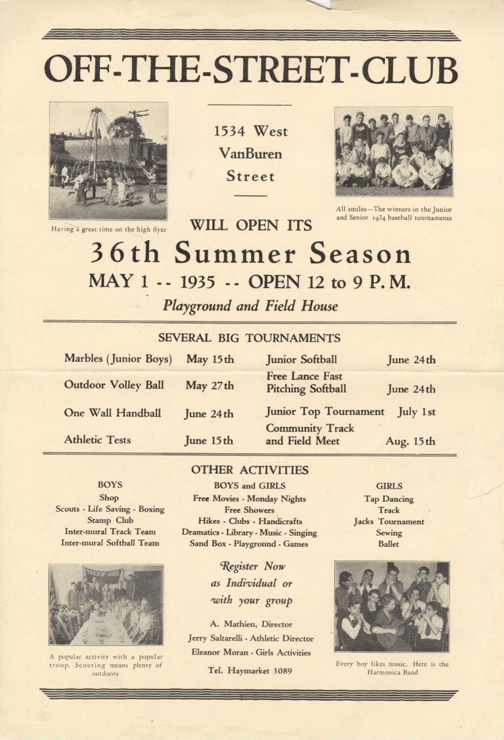 Miniature of Off-The-Street-Club Summer Season flyer