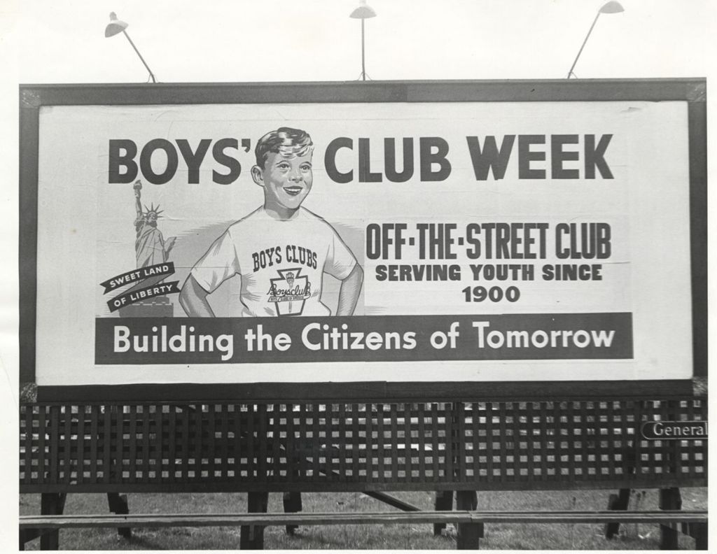 Miniature of Boys' Club Week billboard, Off-The-Street Club