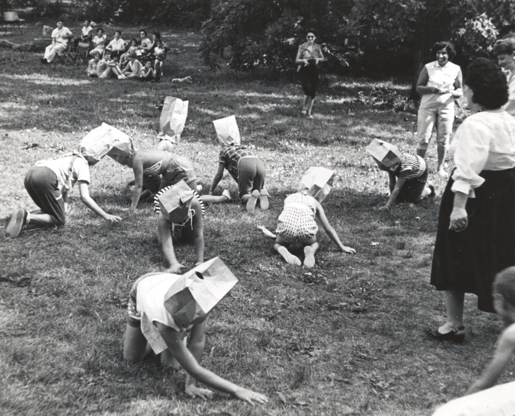 Miniature of Playing a game at camp