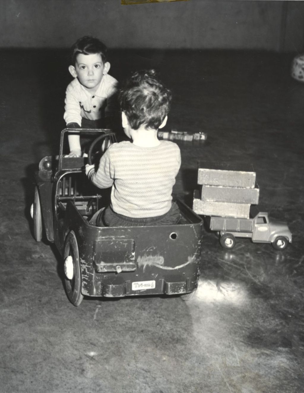 Boys with a toy truck, Hyde Park Neighborhood Club