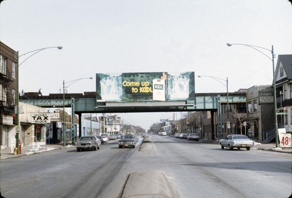 Miniature of CTA tracks with billboard, Ashland and Roscoe