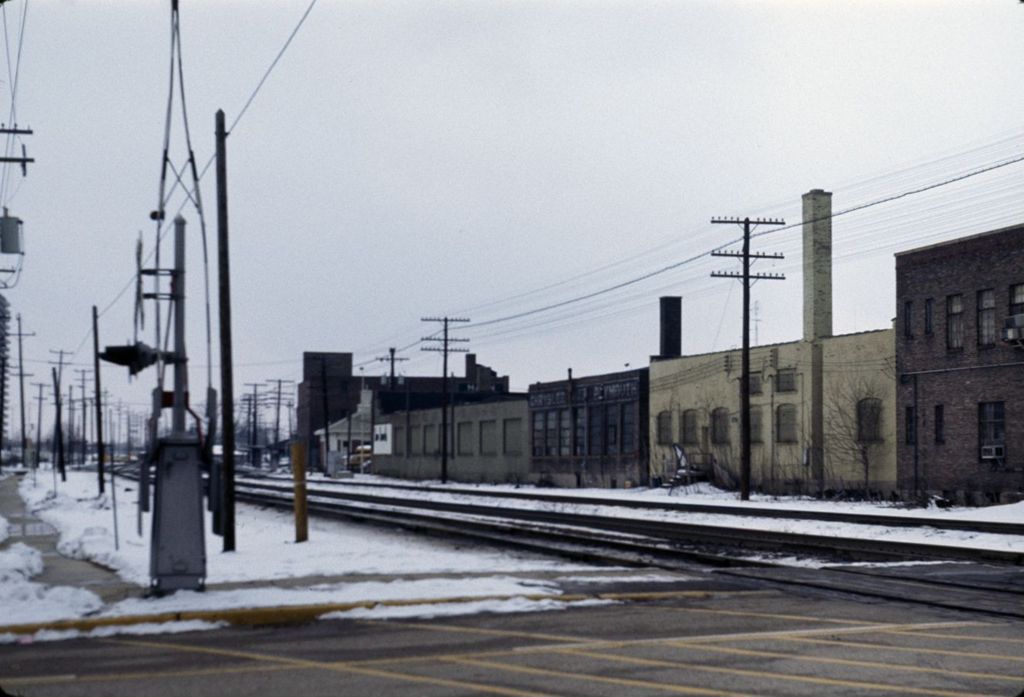 Railroad tracks and industrial buildings, Wheaton