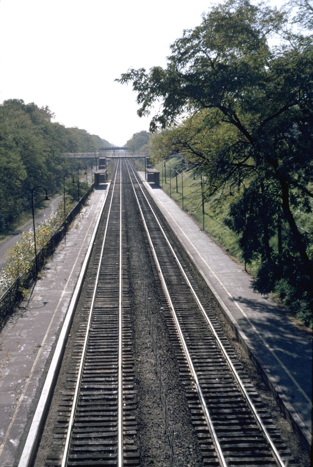 Miniature of Railroad tracks near Hubbard Woods Station, Winnetka