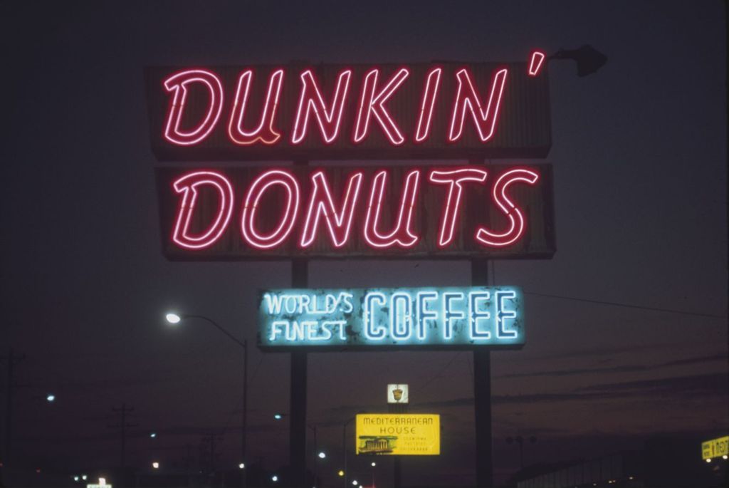 Dunkin' Donuts sign, Skokie