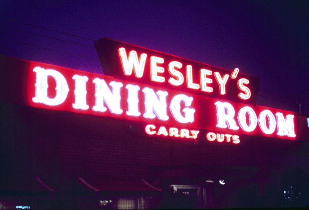 Wesley's Dining Room sign, Skokie