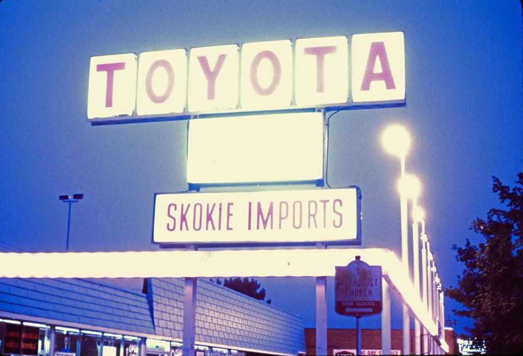 Miniature of Toyota automobile dealership signs, Skokie
