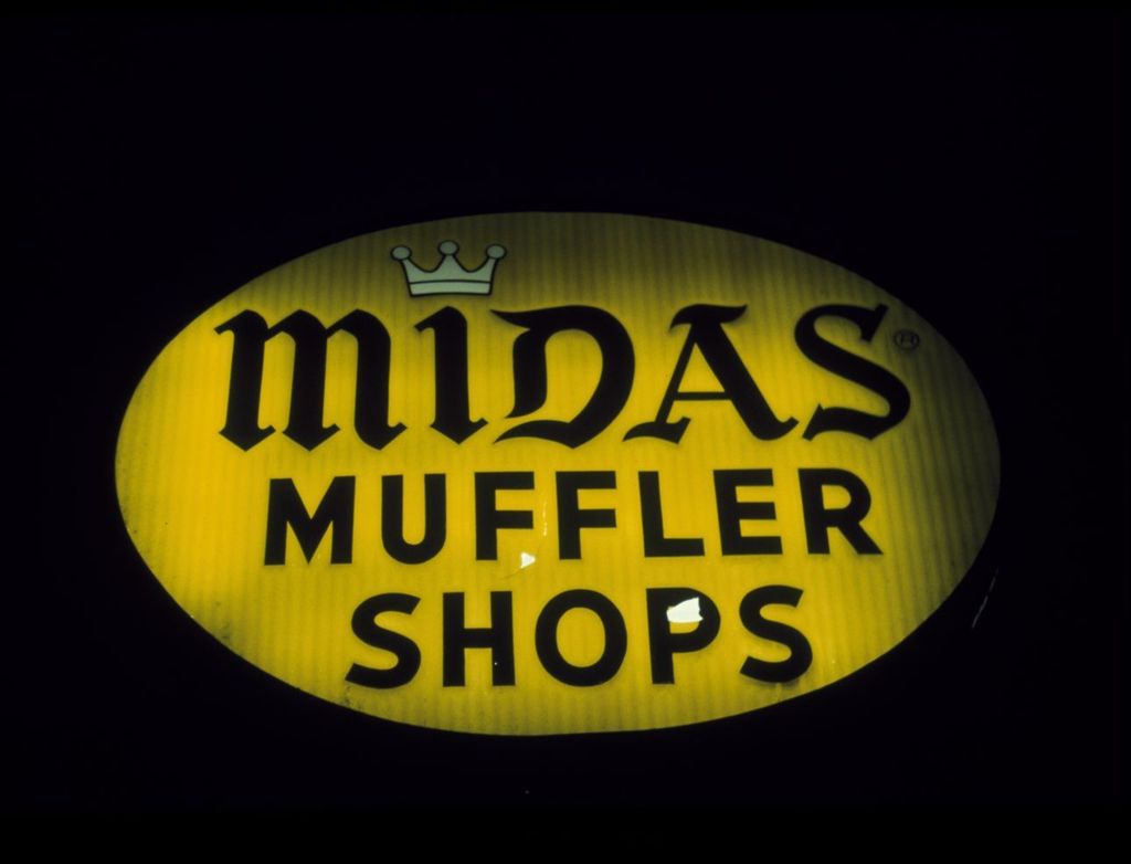 Midas Muffler Shop sign