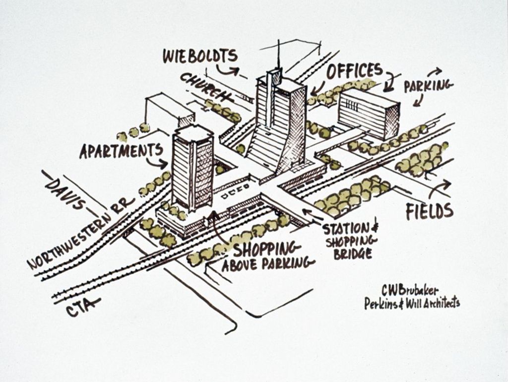 Development proposal for Evanston's Central Business District