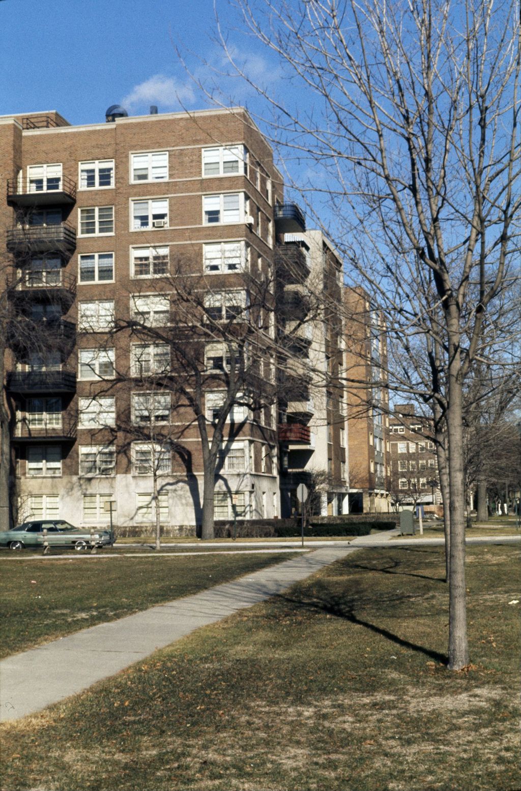 Miniature of Hinman Avenue apartment buildings, Evanston