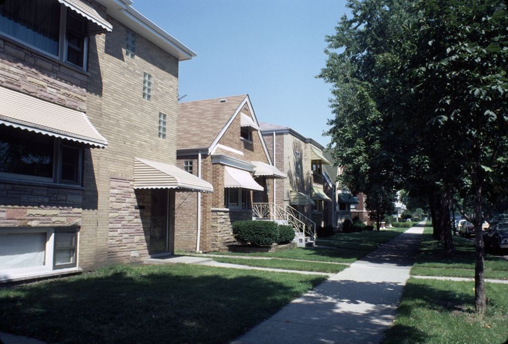 Apartments and houses, North Menard Avenue