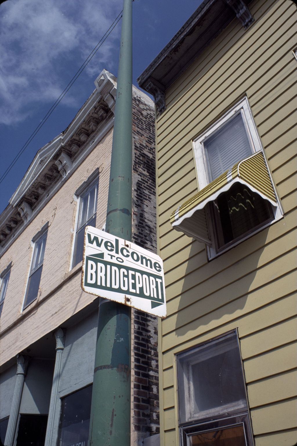 Welcome to Bridgeport sign