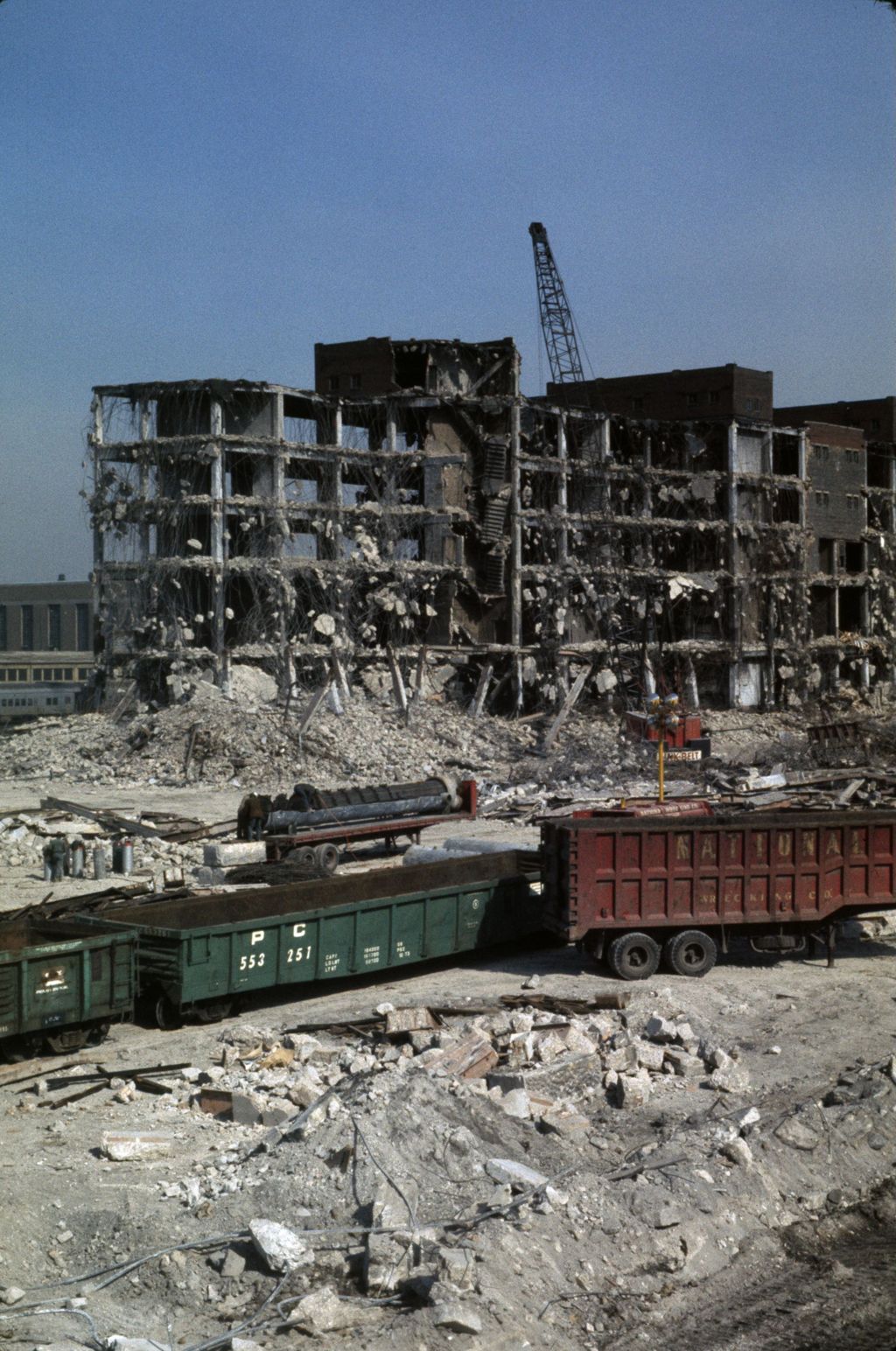Pennsylvania Railroad Freight Terminal demolition