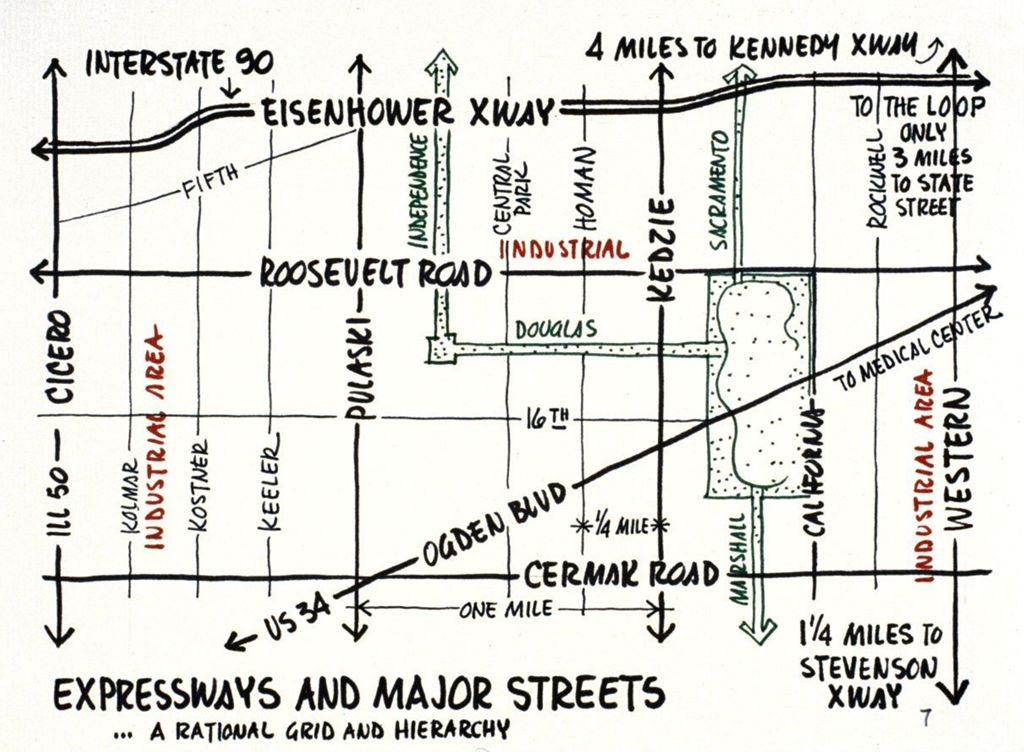 Miniature of Proposal for Lawndale: expressways and major streets