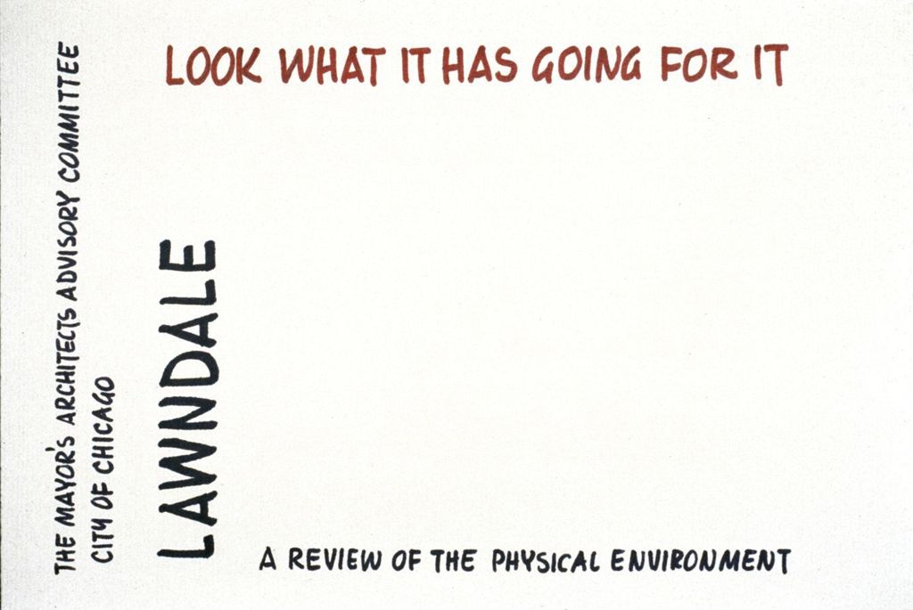 Miniature of Proposal for Lawndale: Title Page