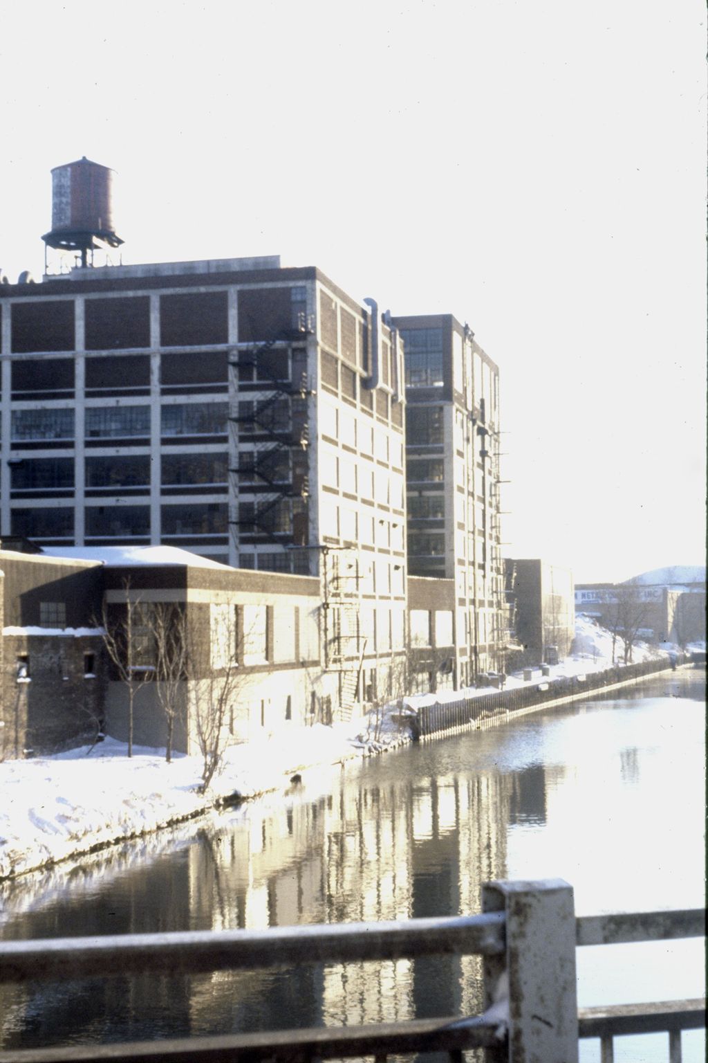 Industrial buildings along South Branch of the Chicago River